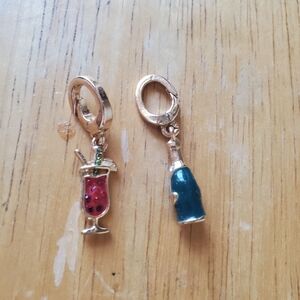 Pair Of Mini Cocktail Charms